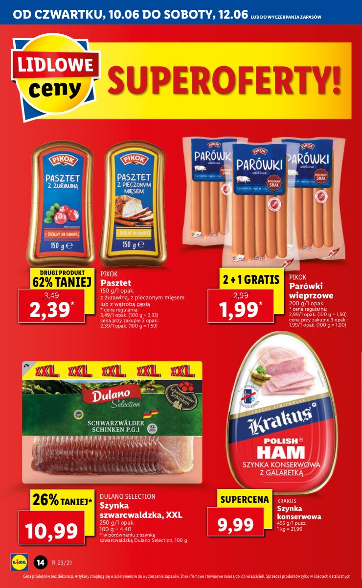 Gazetka OFERTA WAŻNA OD 10.06 DO 12.06