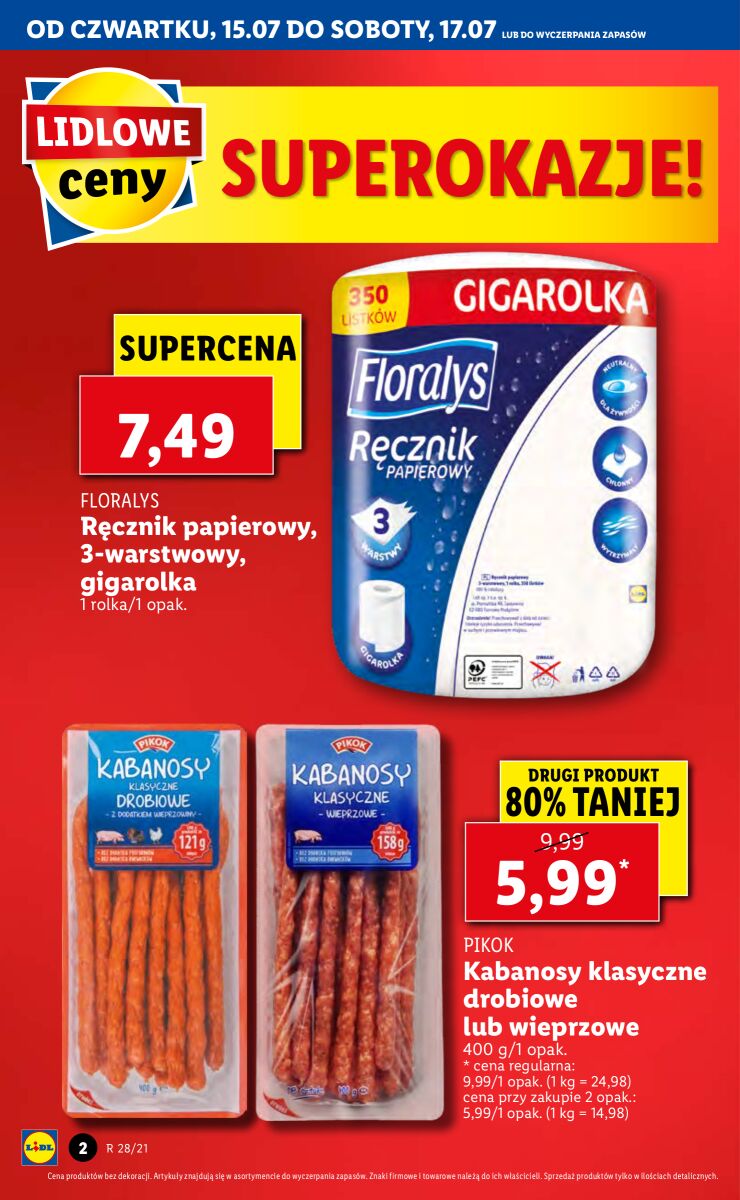 Gazetka OFERTA WAŻNA OD 15.07 DO 17.07