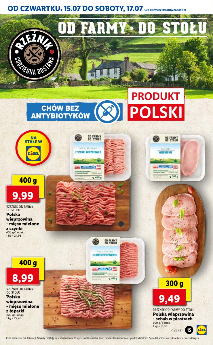 Gazetka OFERTA WAŻNA OD 15.07 DO 17.07