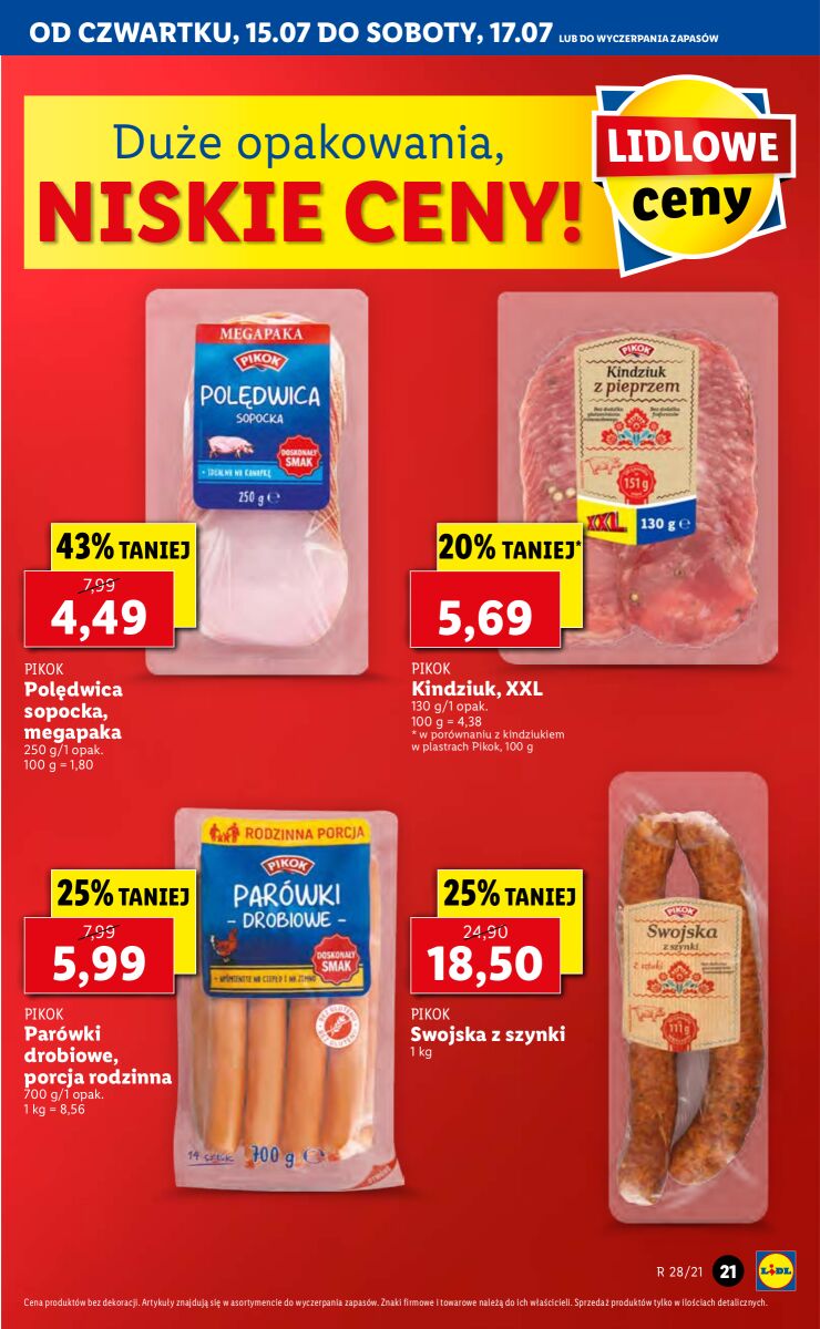 Gazetka OFERTA WAŻNA OD 15.07 DO 17.07