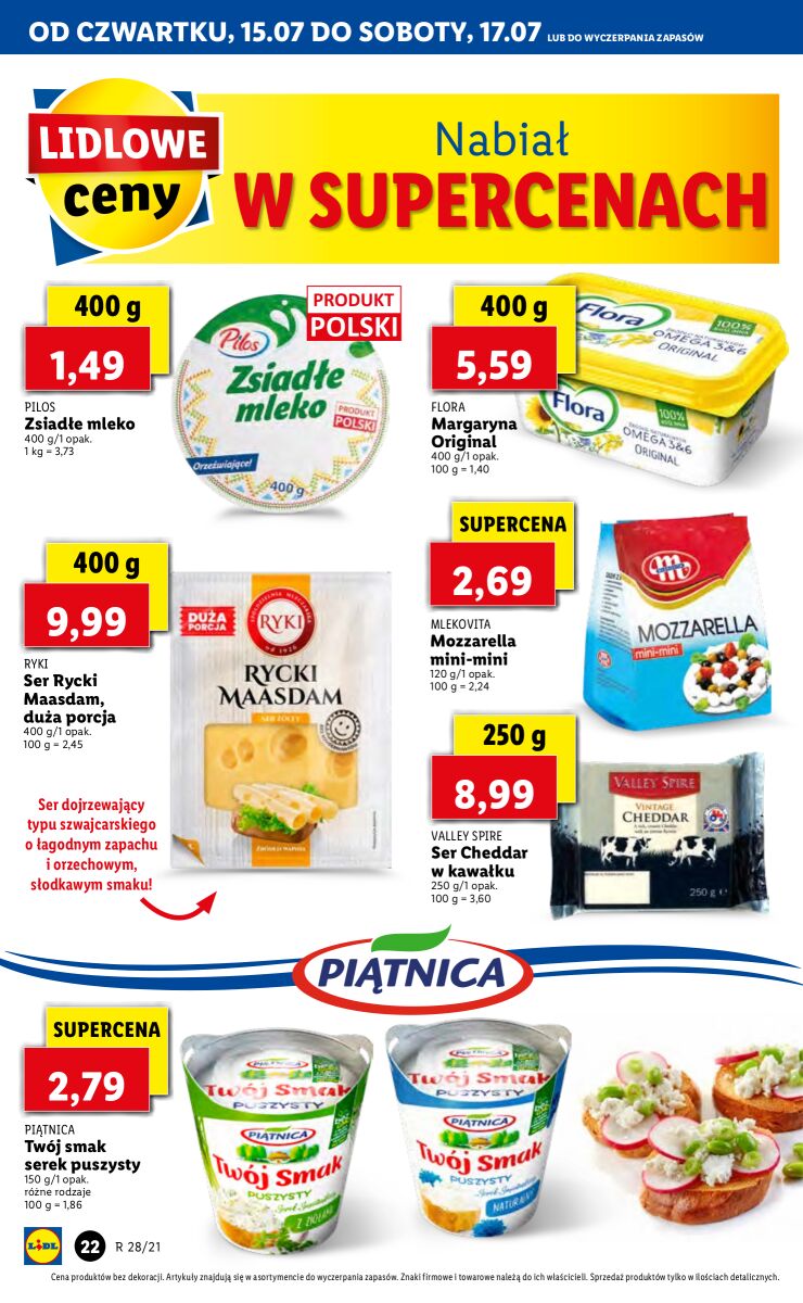 Gazetka OFERTA WAŻNA OD 15.07 DO 17.07