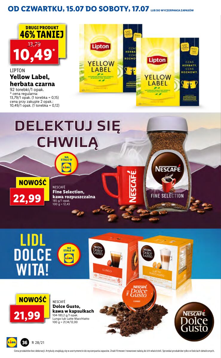 Gazetka OFERTA WAŻNA OD 15.07 DO 17.07