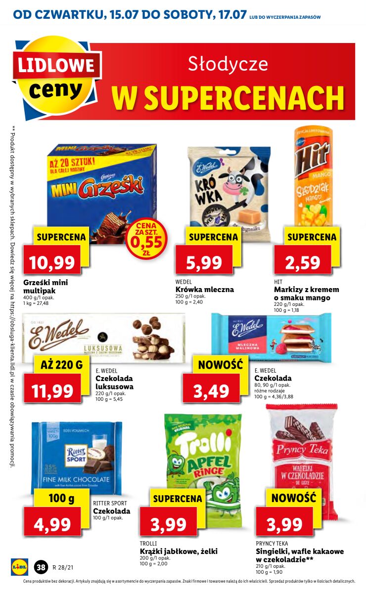 Gazetka OFERTA WAŻNA OD 15.07 DO 17.07