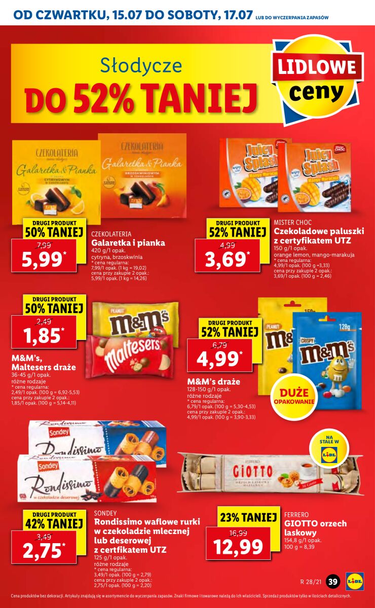Gazetka OFERTA WAŻNA OD 15.07 DO 17.07