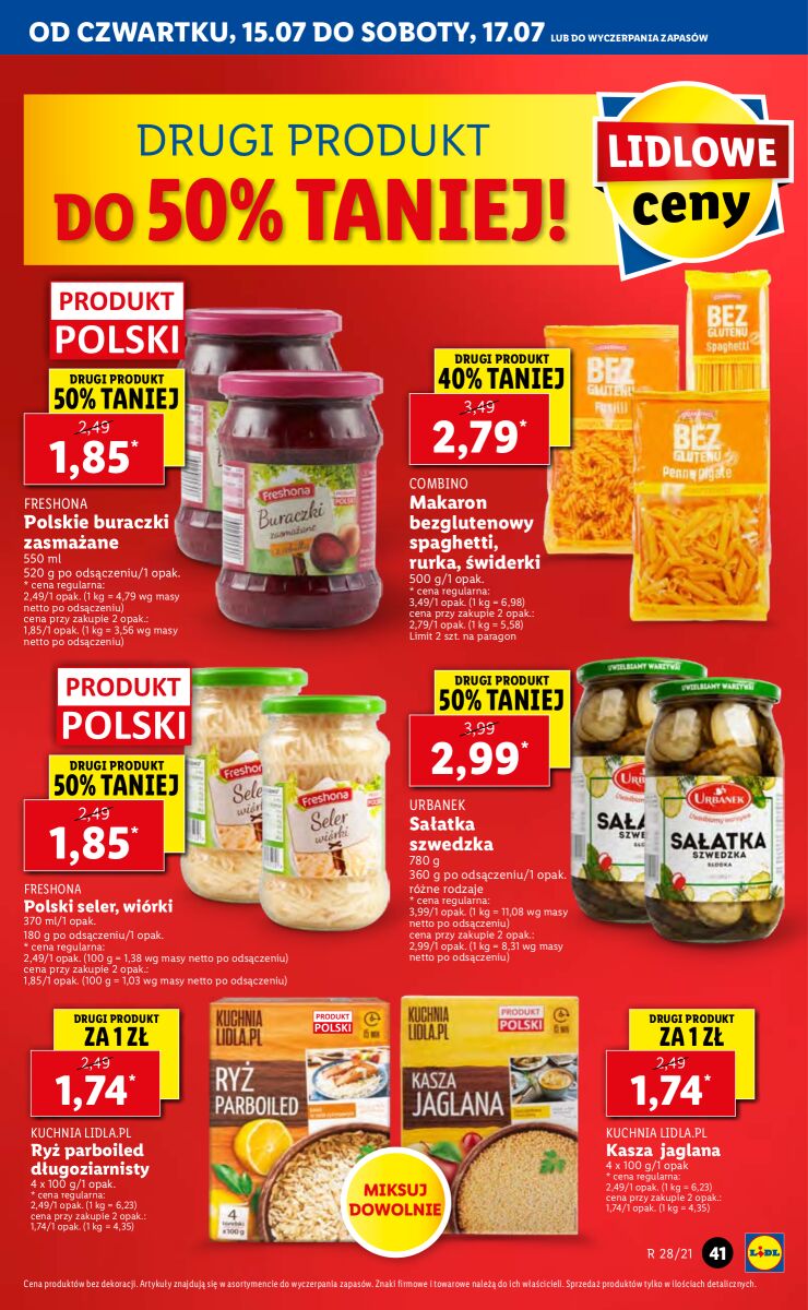 Gazetka OFERTA WAŻNA OD 15.07 DO 17.07