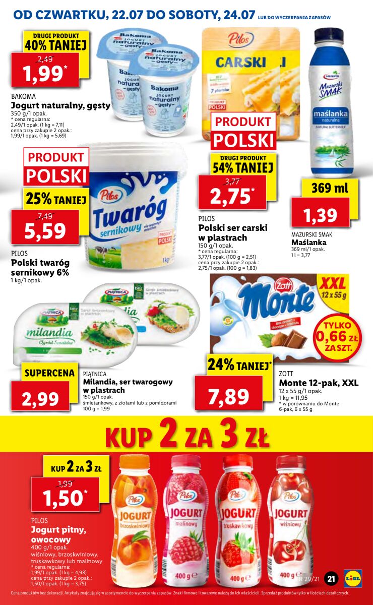 Gazetka OFERTA WAŻNA OD 22.07 DO 24.07
