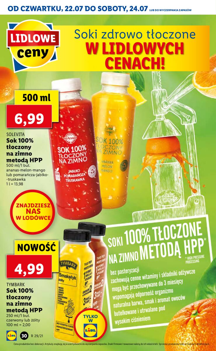Gazetka OFERTA WAŻNA OD 22.07 DO 24.07