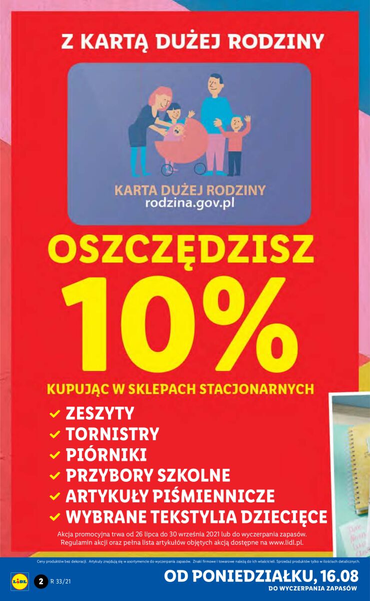 Gazetka OFERTA WAŻNA OD 16.08 DO 21.08