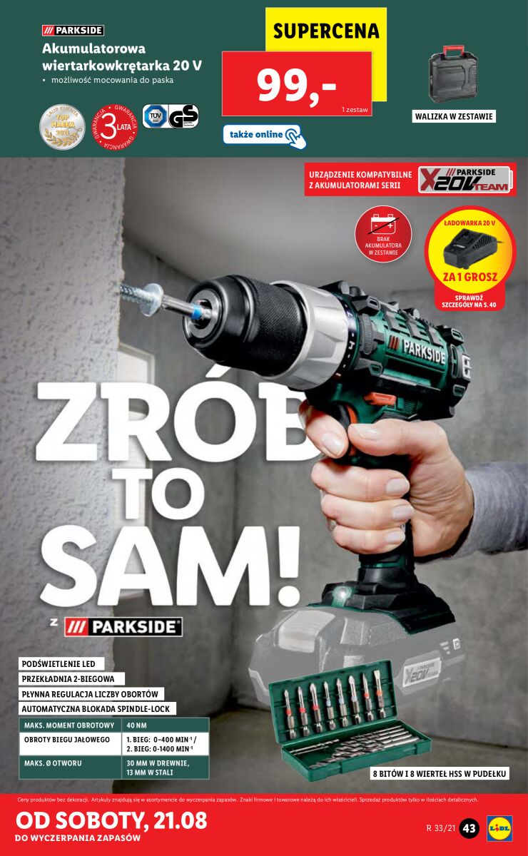 Gazetka OFERTA WAŻNA OD 16.08 DO 21.08
