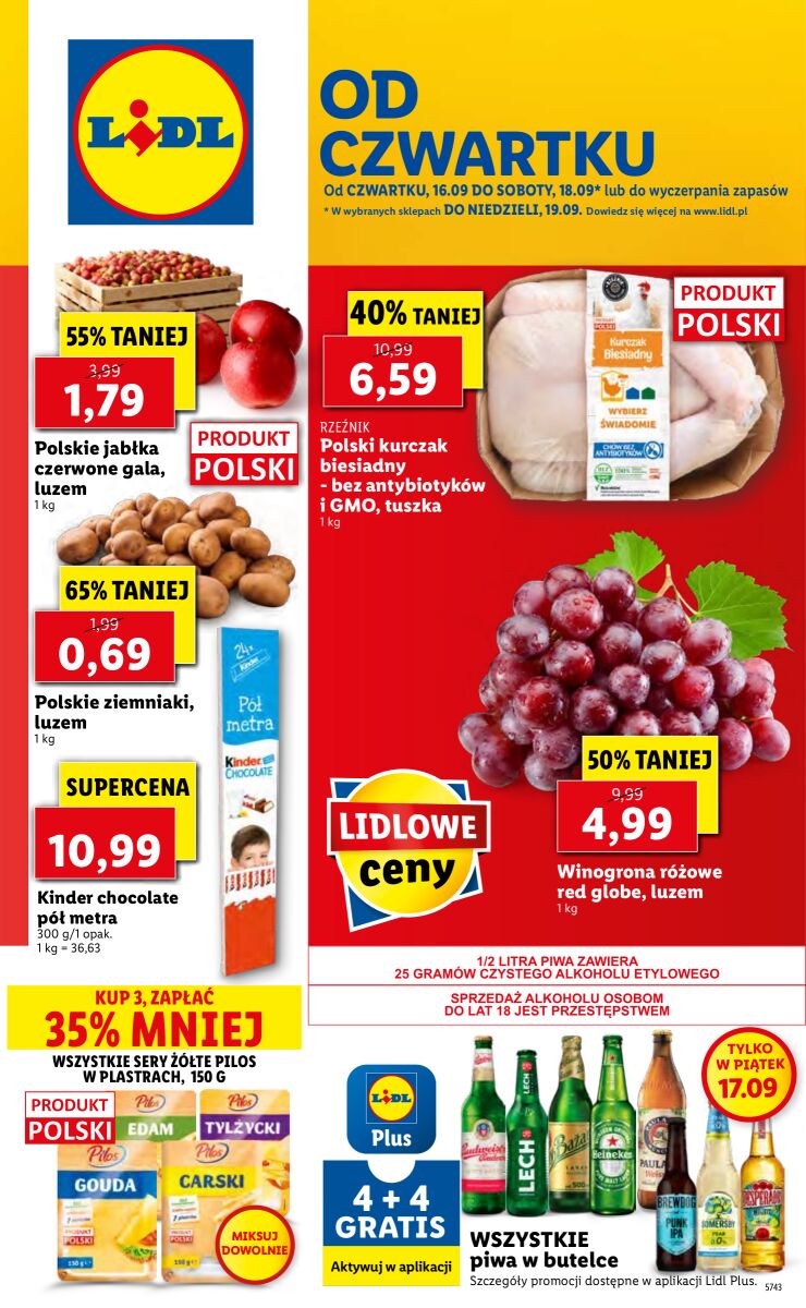 Gazetka OFERTA WAŻNA OD 16.09 DO 19.09