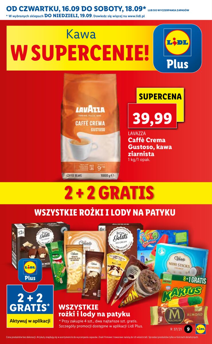 Gazetka OFERTA WAŻNA OD 16.09 DO 19.09
