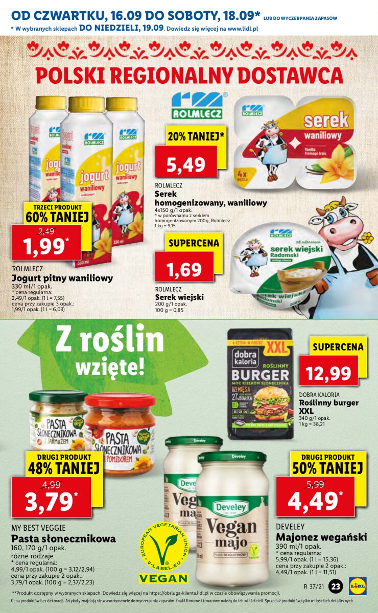 Gazetka OFERTA WAŻNA OD 16.09 DO 19.09