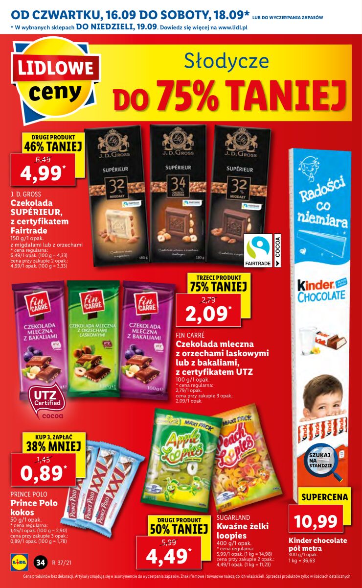 Gazetka OFERTA WAŻNA OD 16.09 DO 19.09