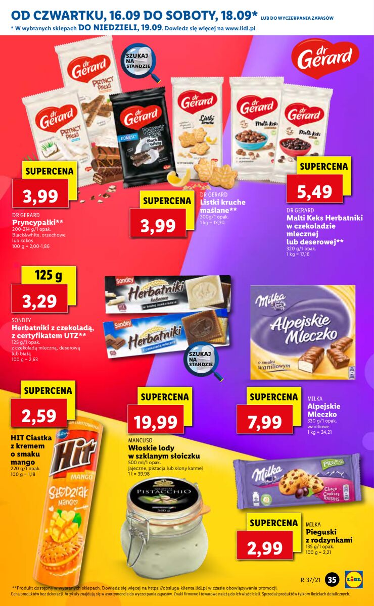 Gazetka OFERTA WAŻNA OD 16.09 DO 19.09