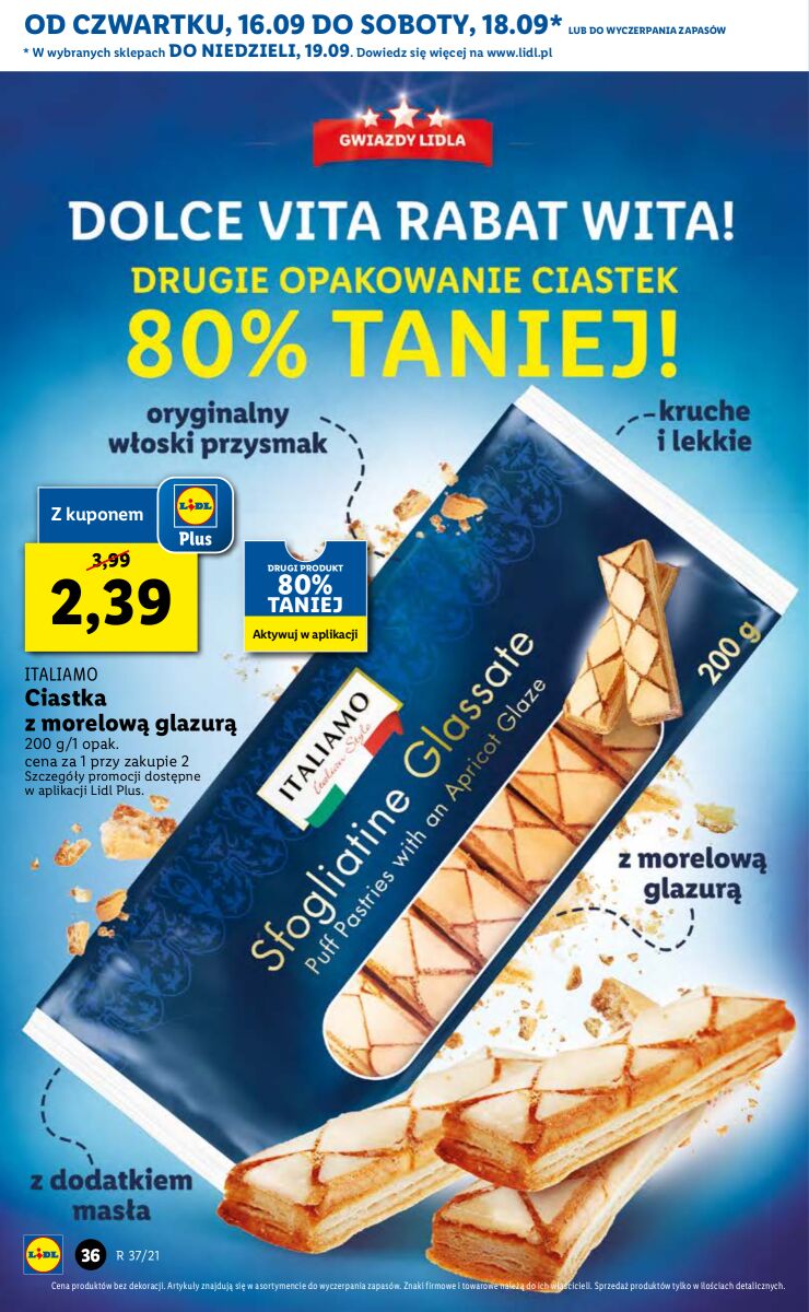 Gazetka OFERTA WAŻNA OD 16.09 DO 19.09