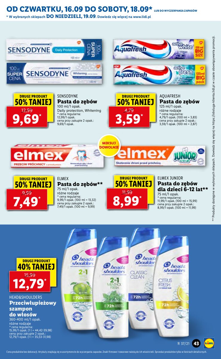 Gazetka OFERTA WAŻNA OD 16.09 DO 19.09