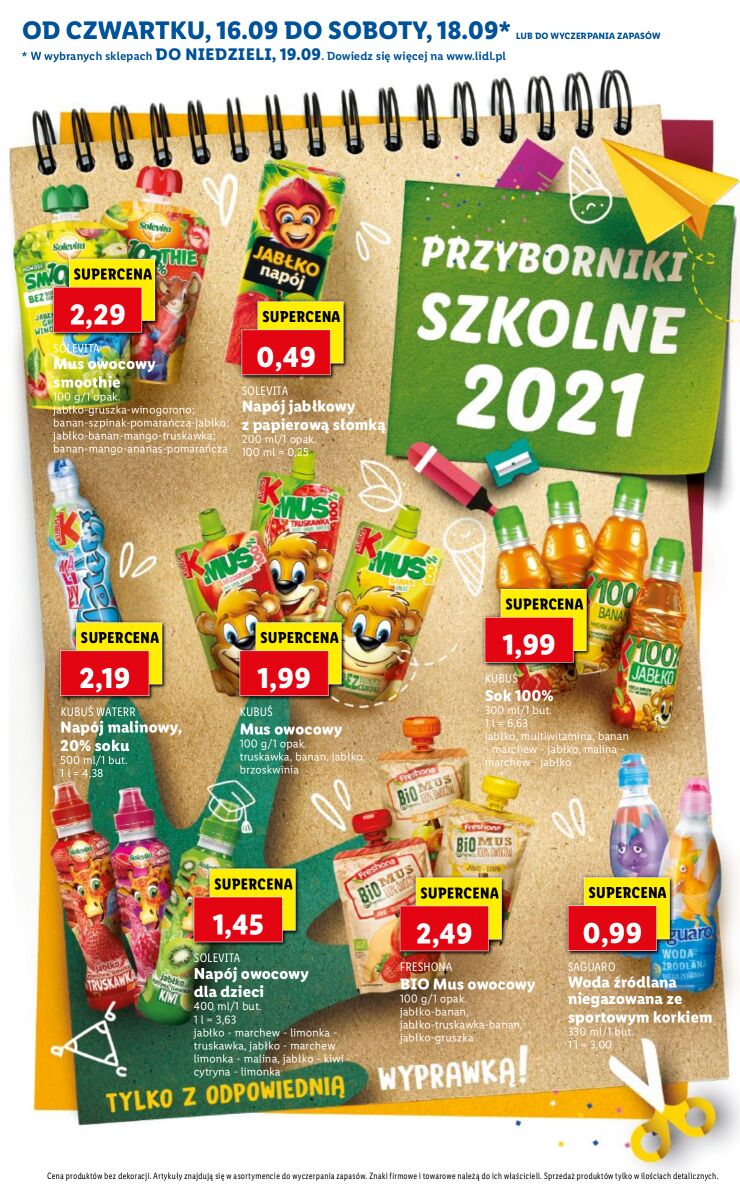 Gazetka OFERTA WAŻNA OD 16.09 DO 19.09