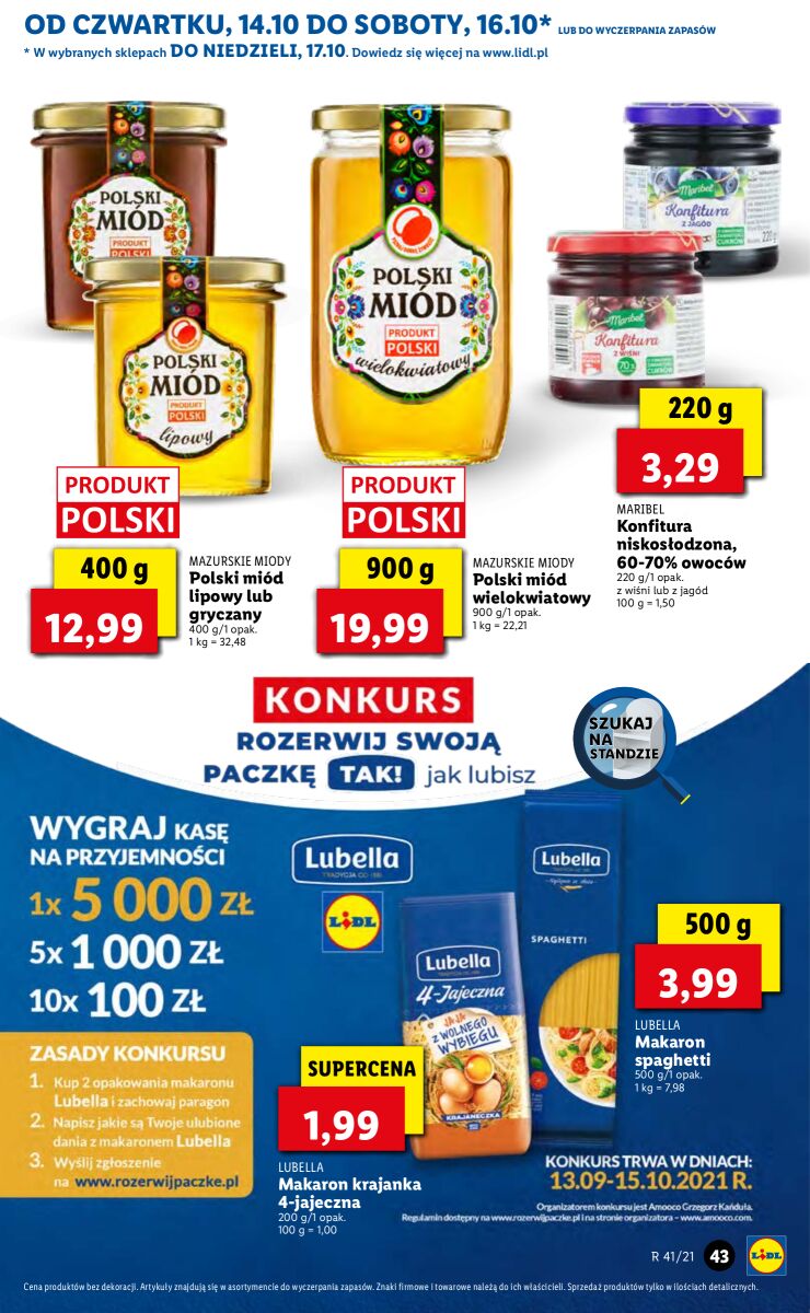 Gazetka OFERTA WAŻNA OD 14.10 DO 17.10