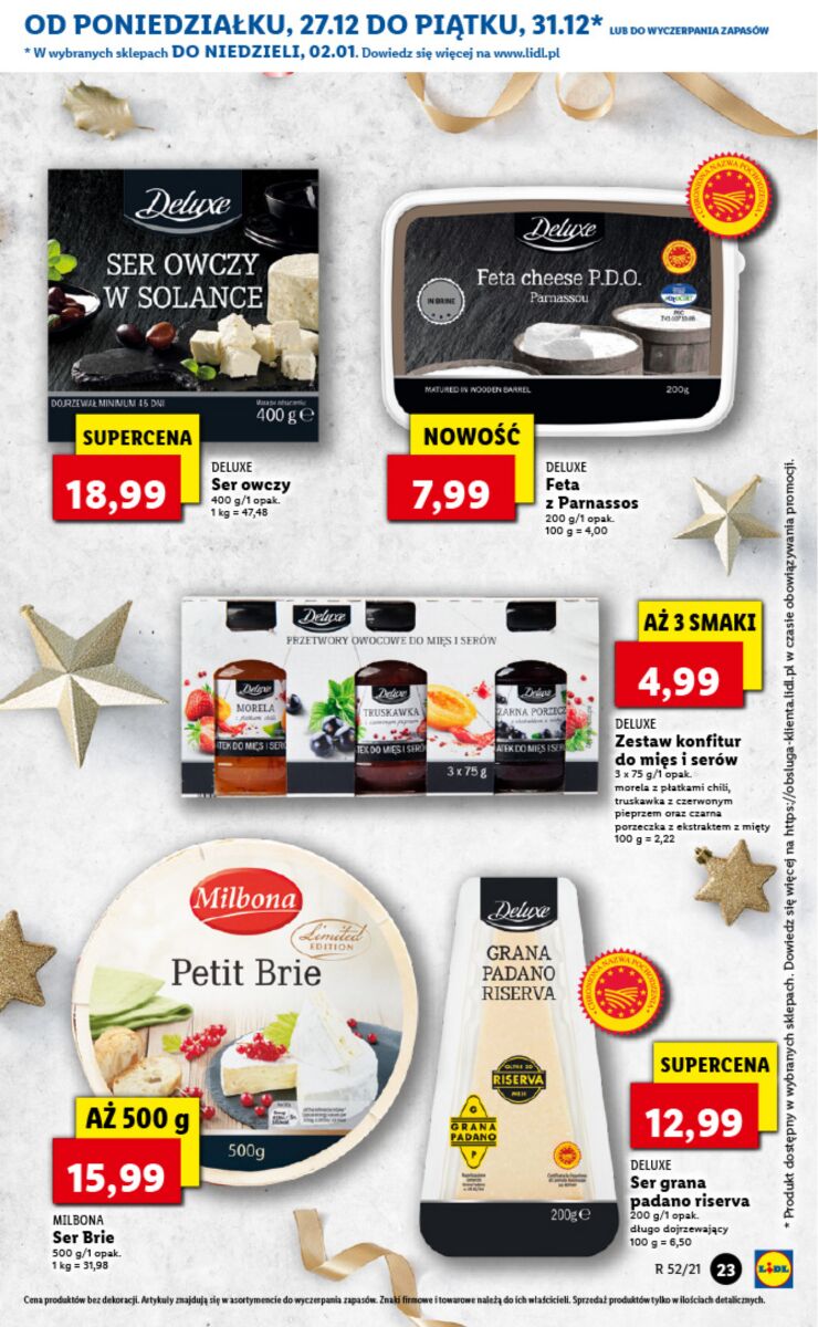 Gazetka OFERTA WAŻNA OD 27.12 DO 02.01