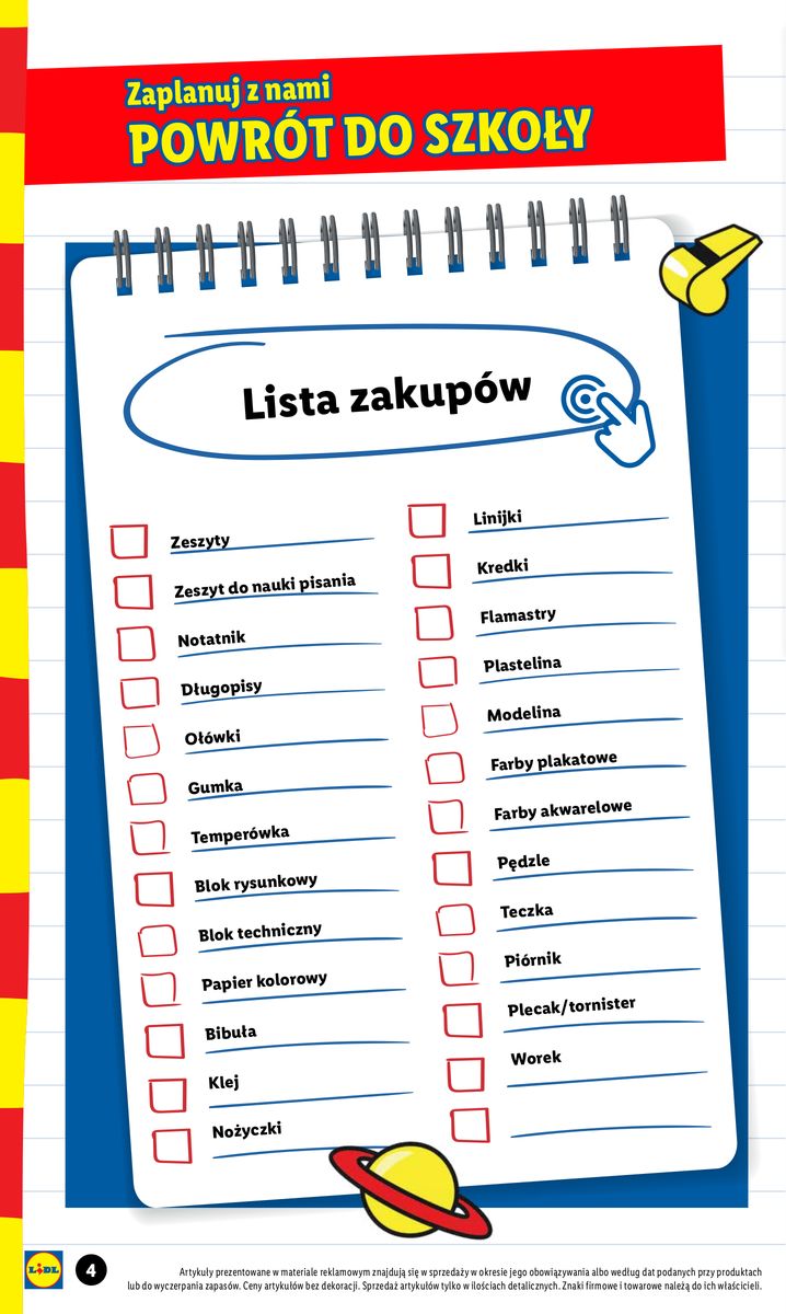 Gazetka KATALOG POWRÓT DO SZKOŁY