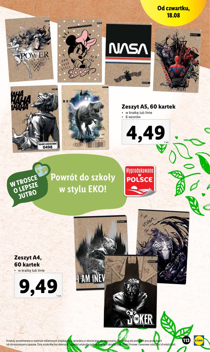 Gazetka KATALOG POWRÓT DO SZKOŁY