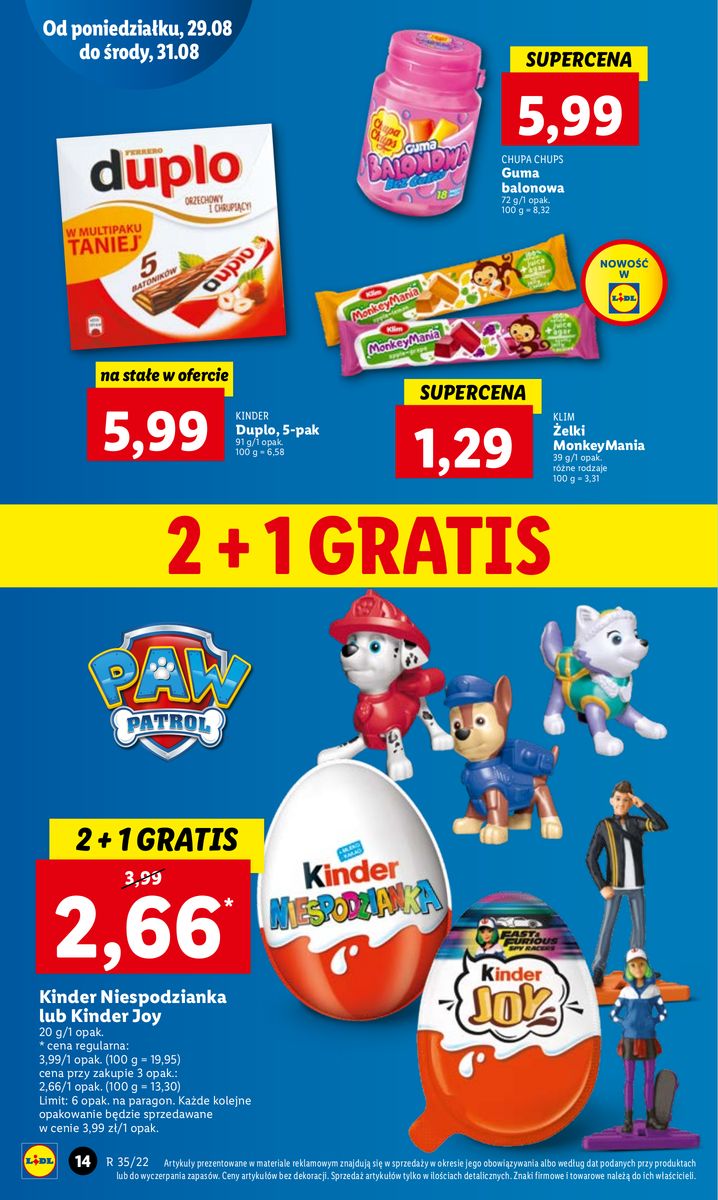 Gazetka OFERTA WAŻNA OD 29.08 DO 31.08