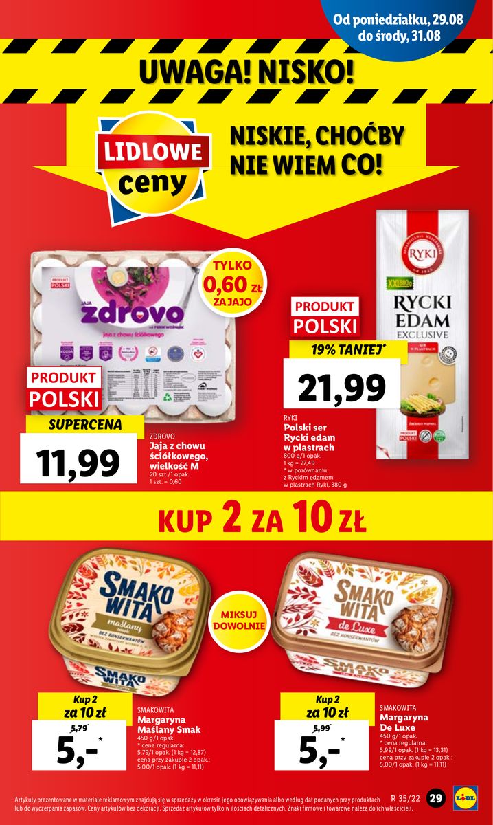 Gazetka OFERTA WAŻNA OD 29.08 DO 31.08