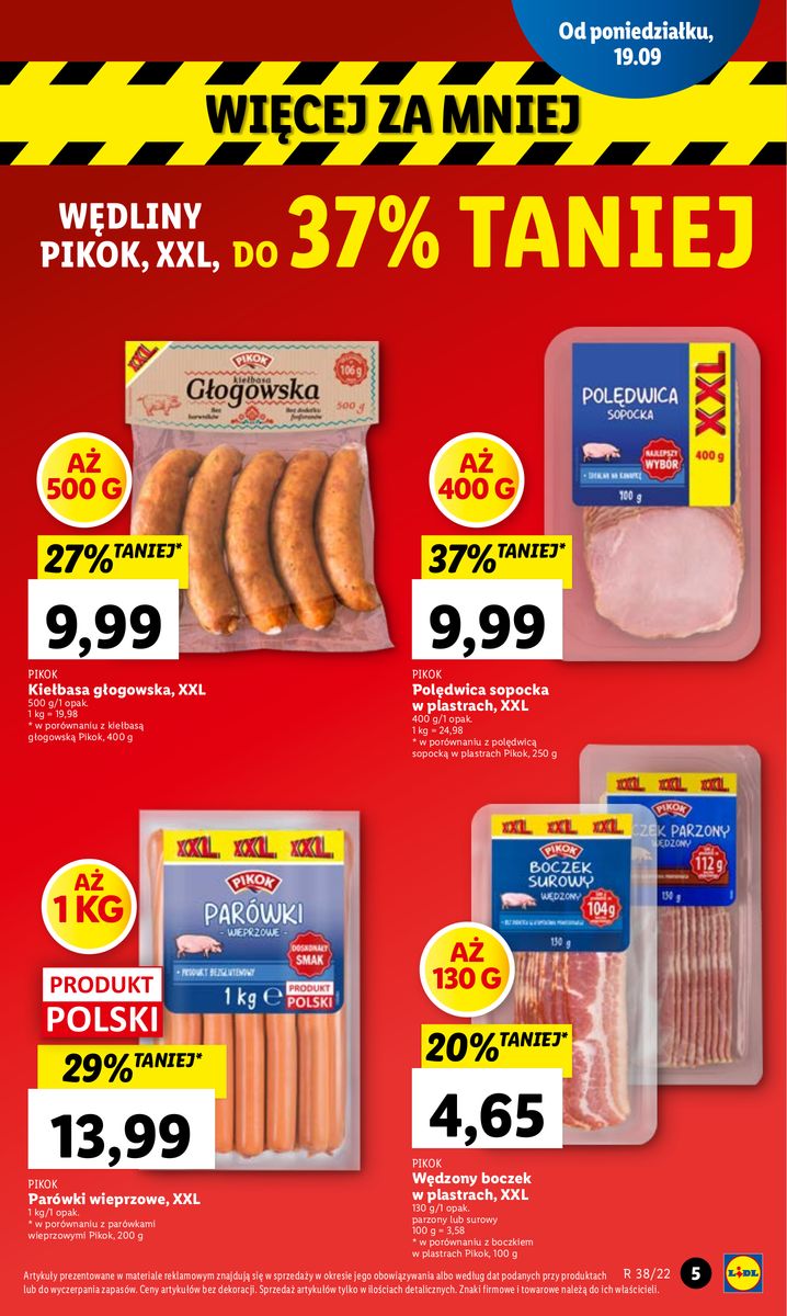 Gazetka OFERTA WAŻNA OD 19.09 DO 21.09