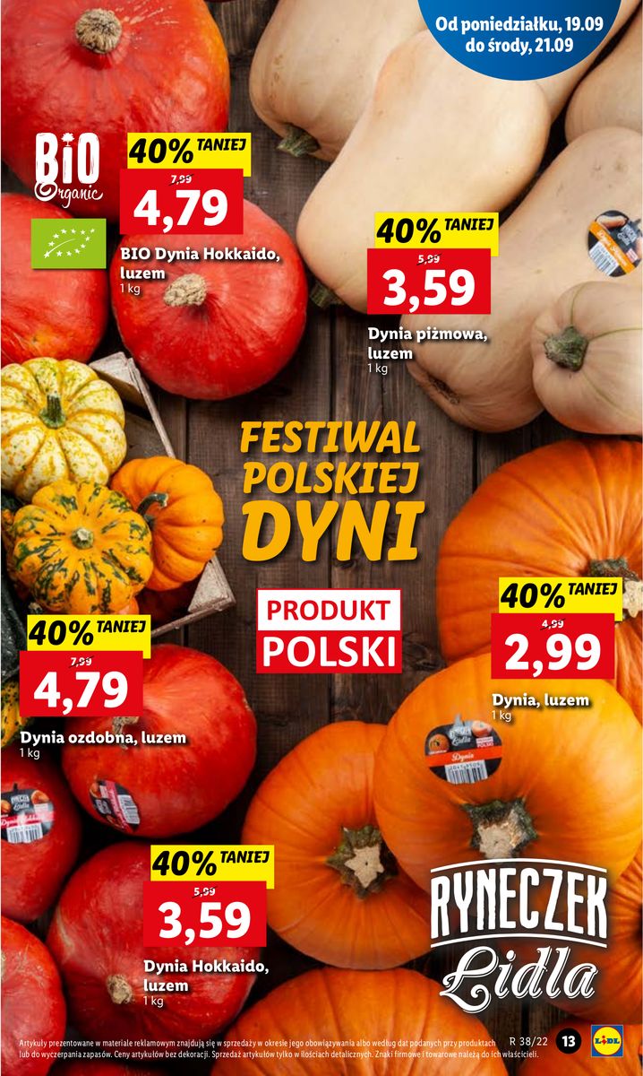Gazetka OFERTA WAŻNA OD 19.09 DO 21.09