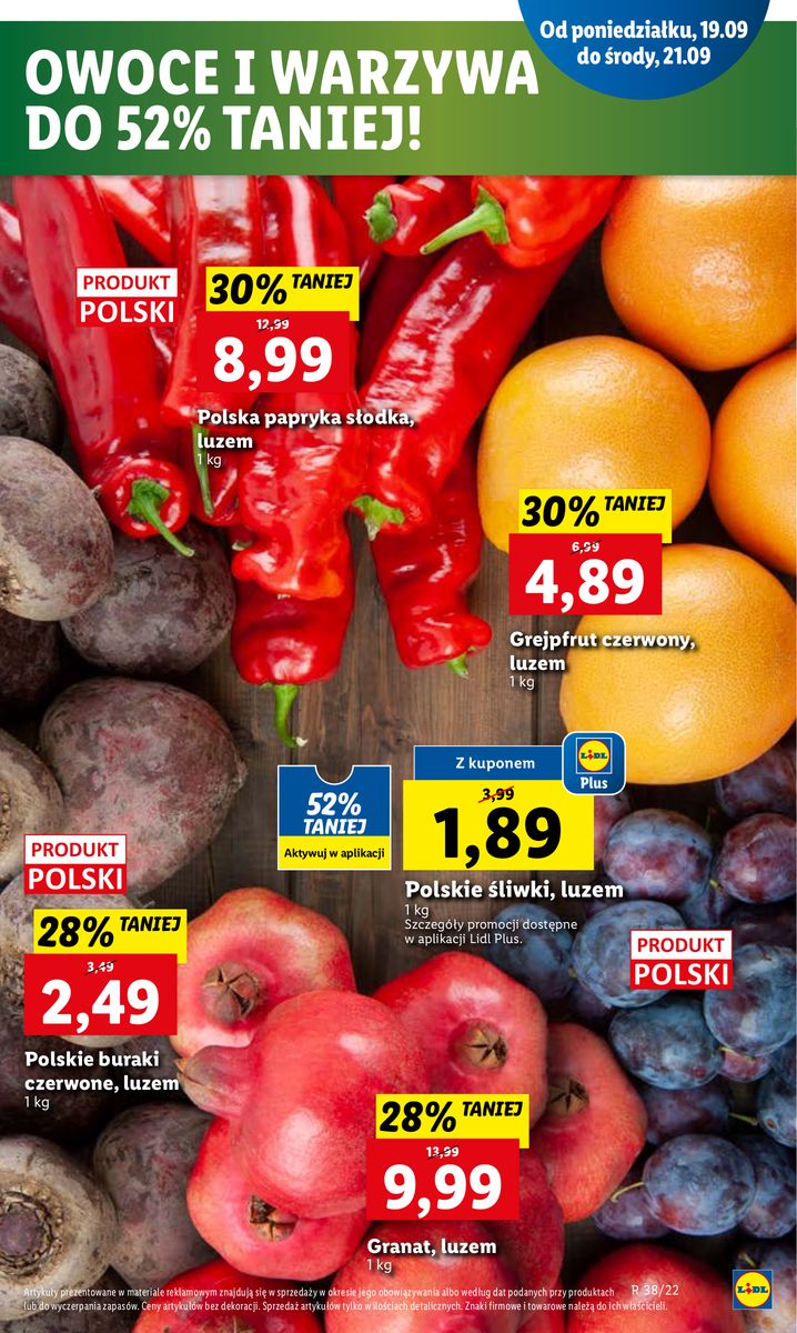Gazetka OFERTA WAŻNA OD 19.09 DO 21.09