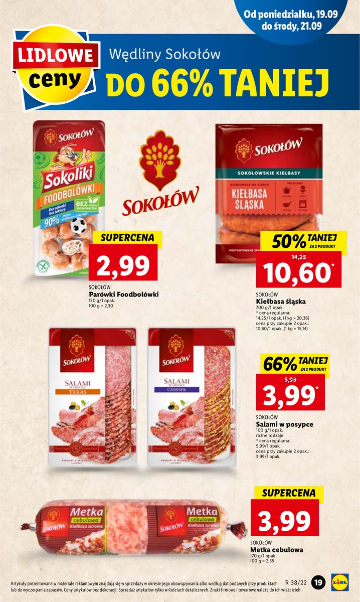 Gazetka OFERTA WAŻNA OD 19.09 DO 21.09