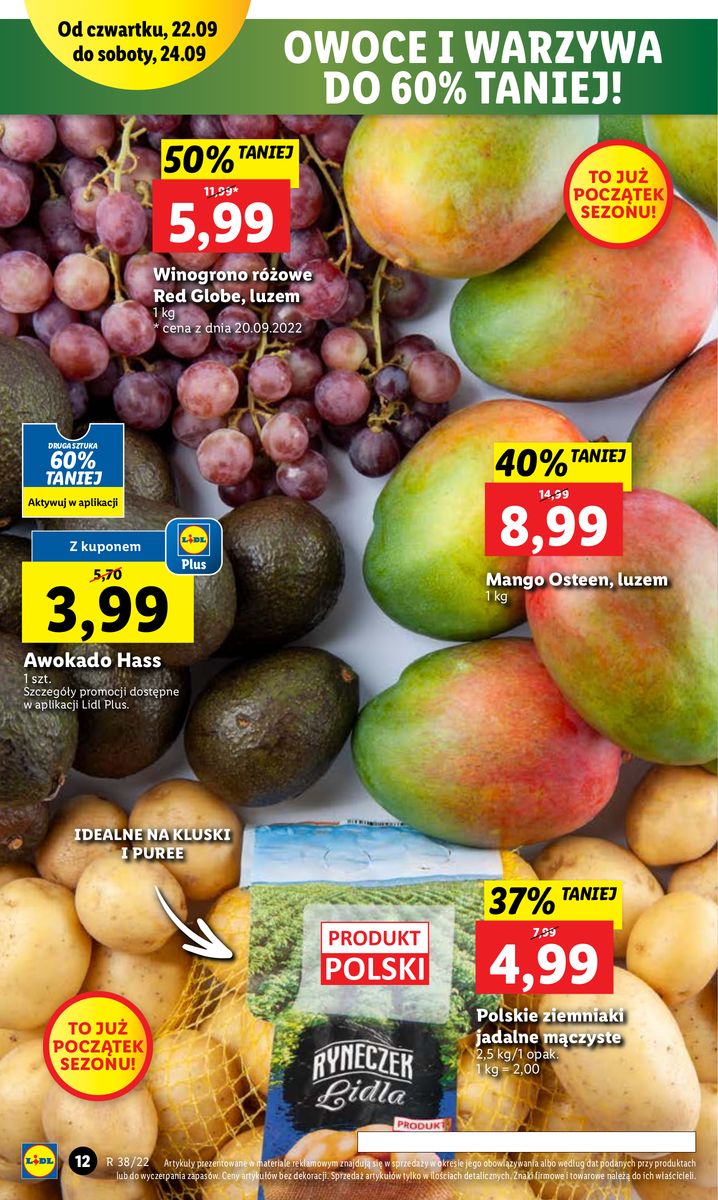 Gazetka OFERTA WAŻNA OD 22.09 DO 24.09