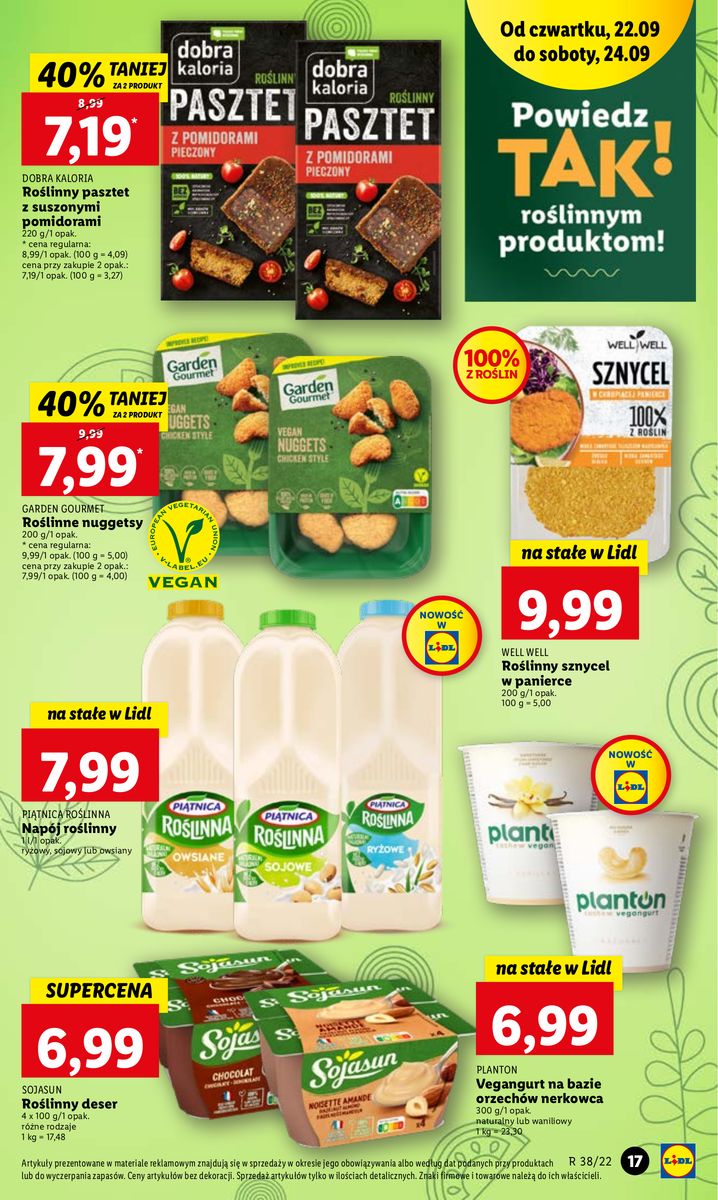 Gazetka OFERTA WAŻNA OD 22.09 DO 24.09