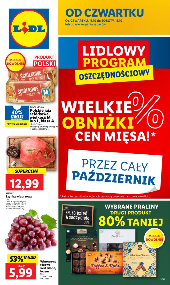 Gazetka OFERTA WAŻNA OD 13.10 DO 15.10
