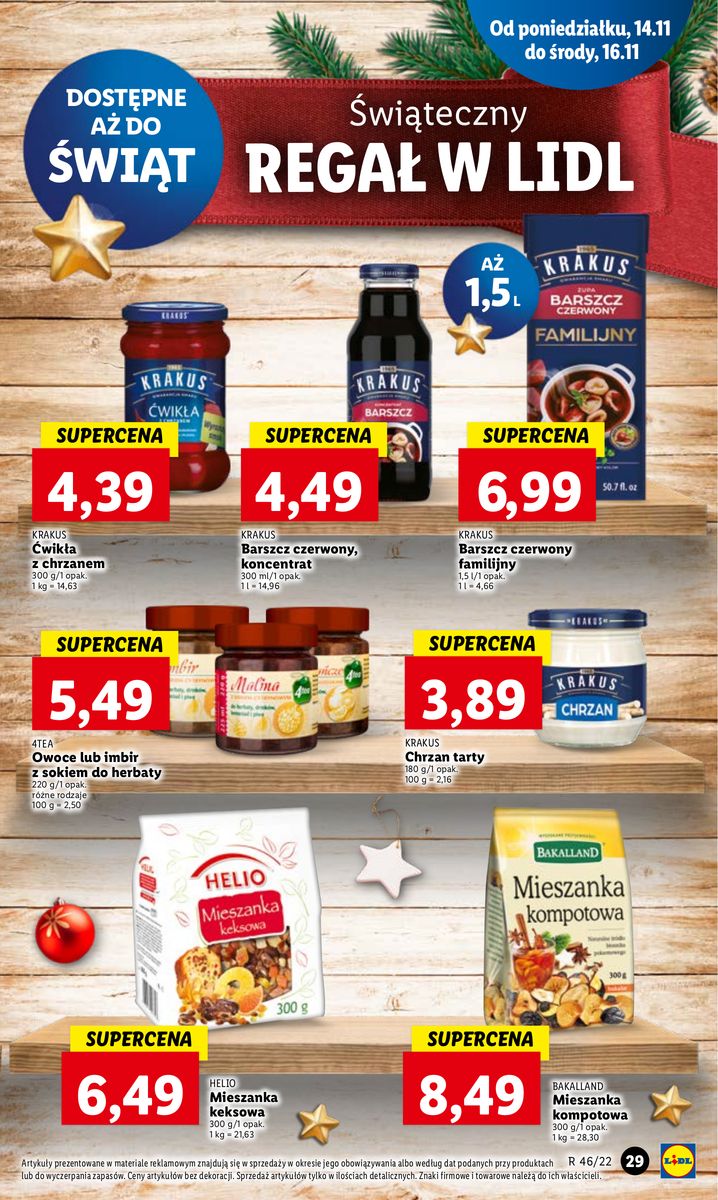 Gazetka OFERTA WAŻNA OD 14.11 DO 16.11