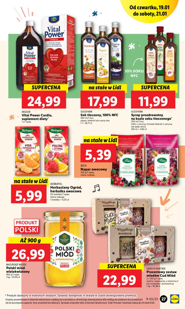 Gazetka OFERTA WAŻNA OD 19.01 DO 21.01
