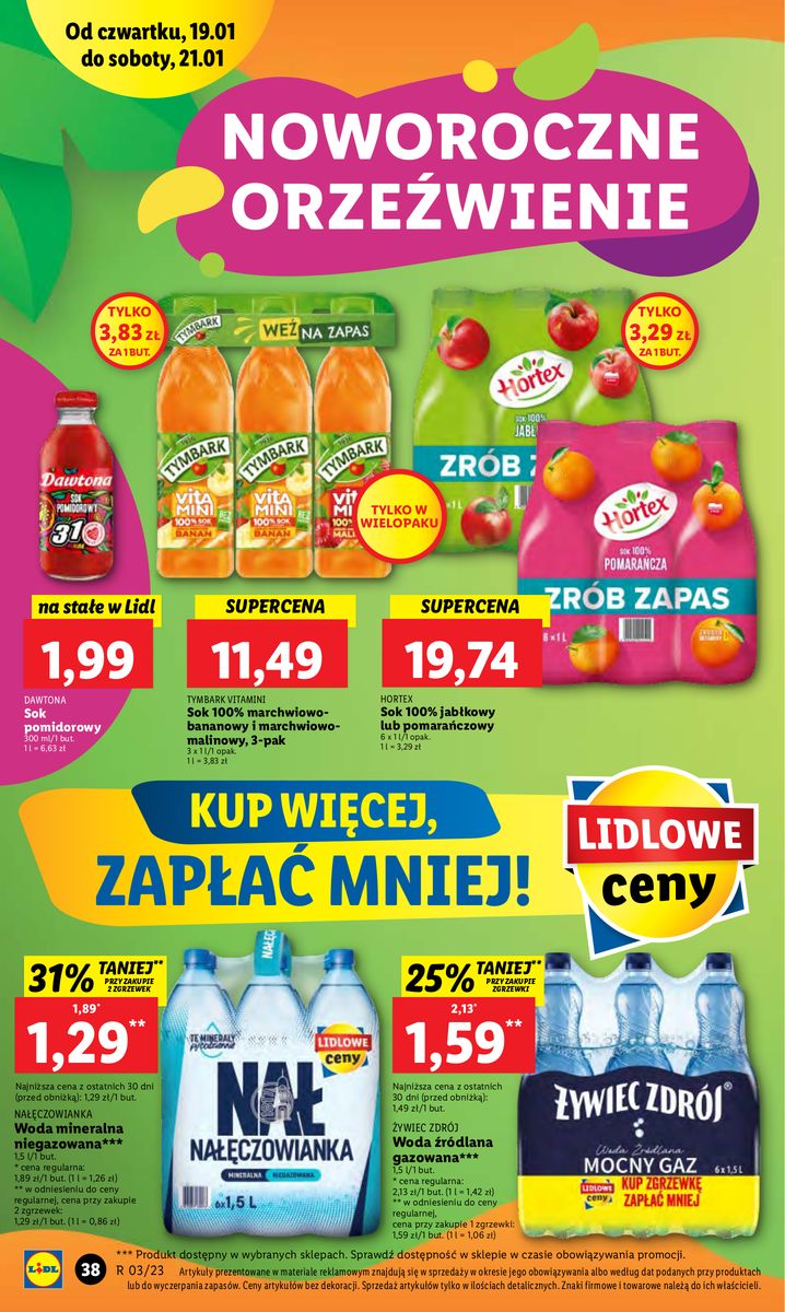 Gazetka OFERTA WAŻNA OD 19.01 DO 21.01