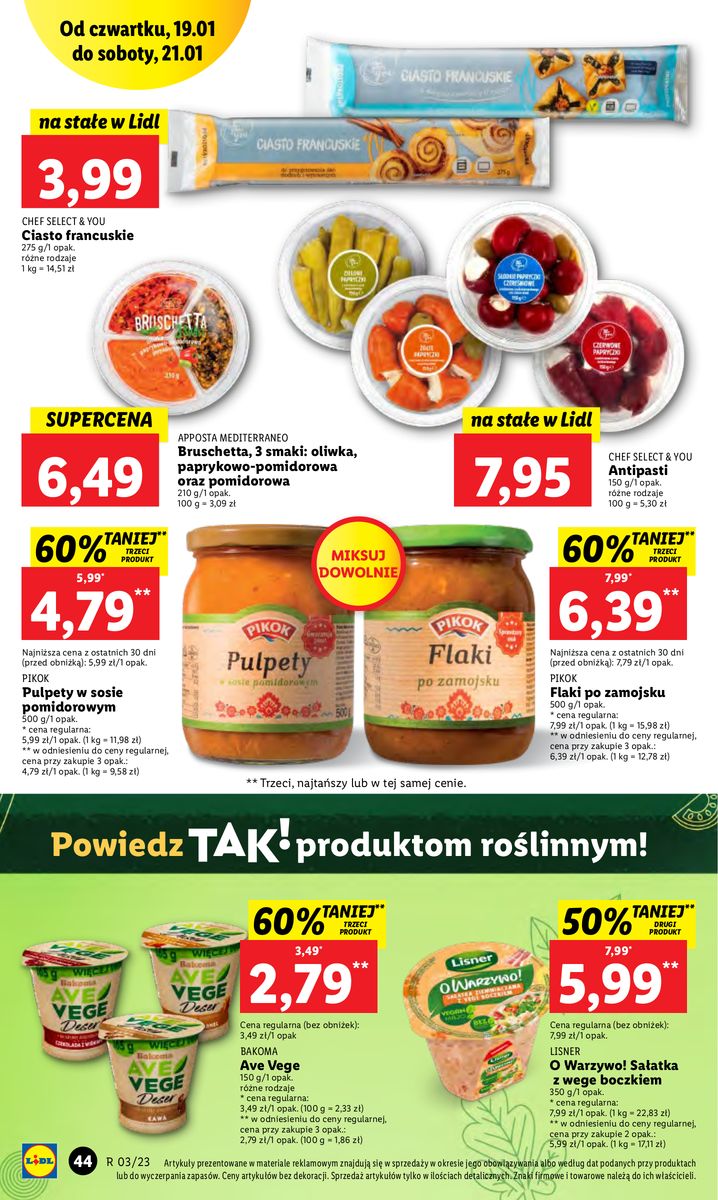 Gazetka OFERTA WAŻNA OD 19.01 DO 21.01