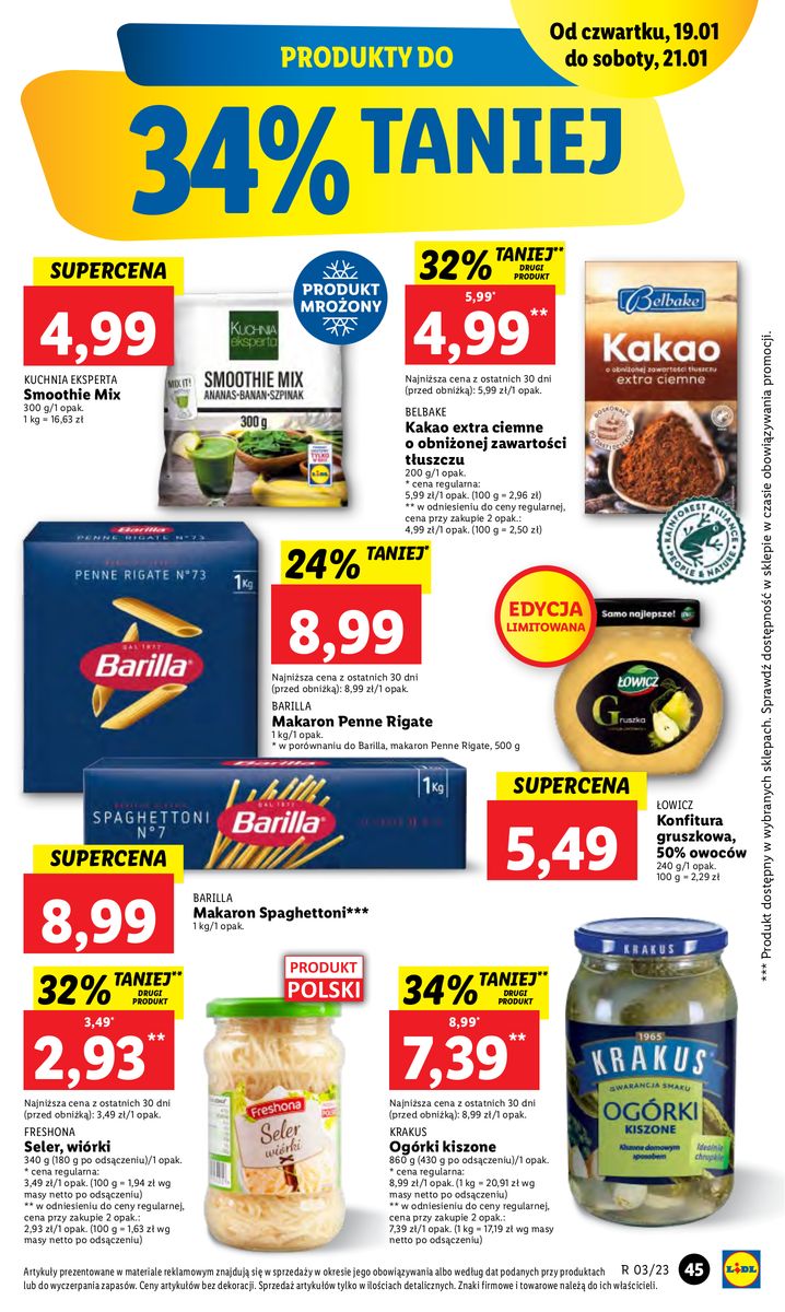 Gazetka OFERTA WAŻNA OD 19.01 DO 21.01