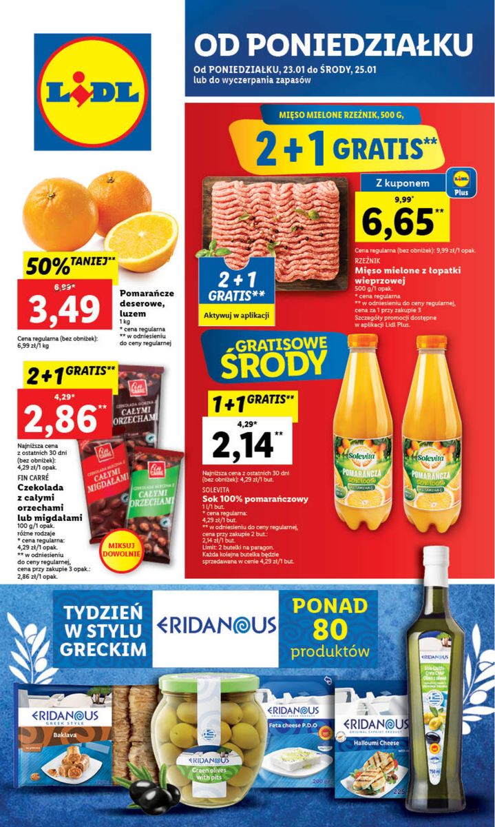 Gazetka OFERTA WAŻNA OD 23.01 DO 25.01