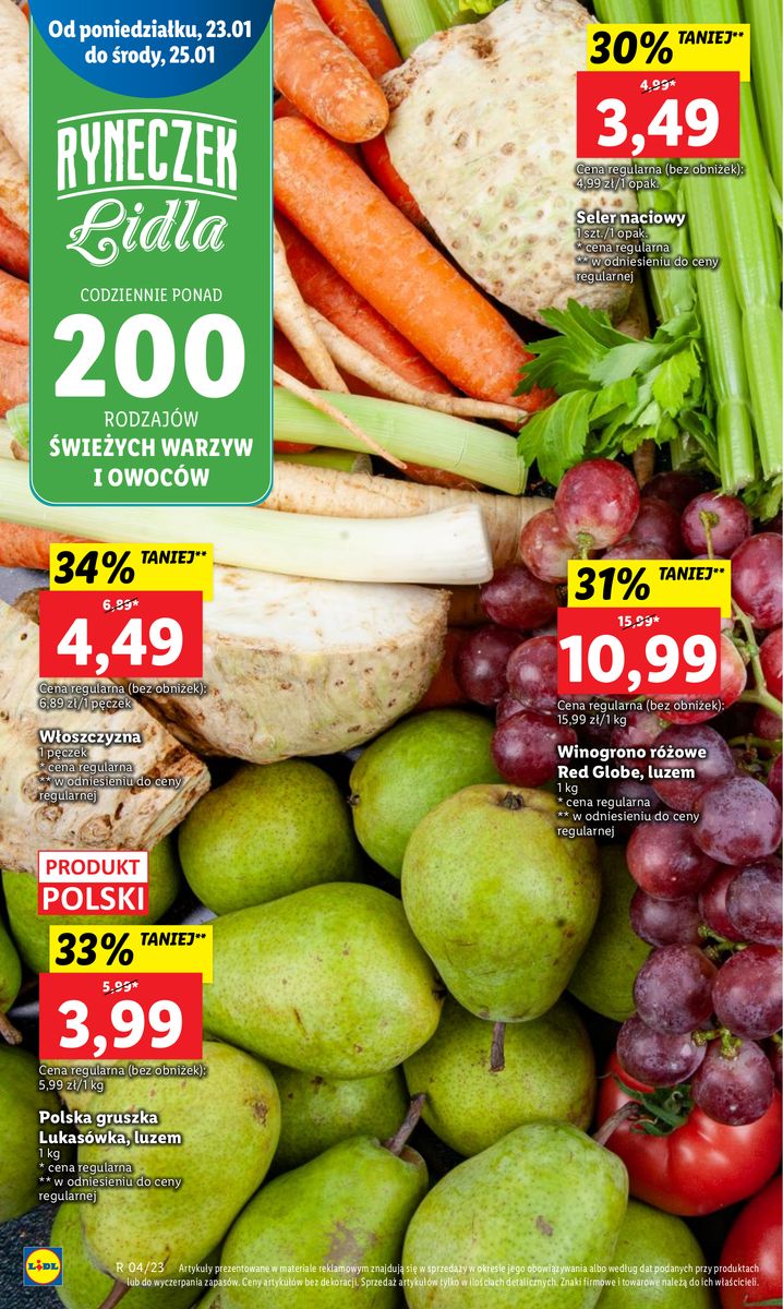 Gazetka OFERTA WAŻNA OD 23.01 DO 25.01