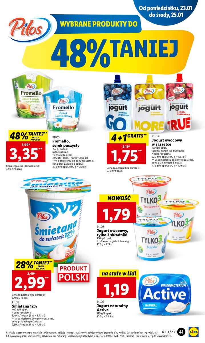 Gazetka OFERTA WAŻNA OD 23.01 DO 25.01