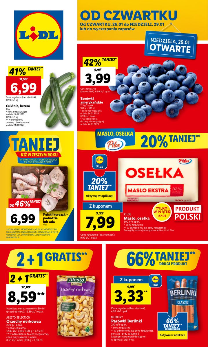 Gazetka OFERTA WAŻNA OD 26.01 DO 29.01