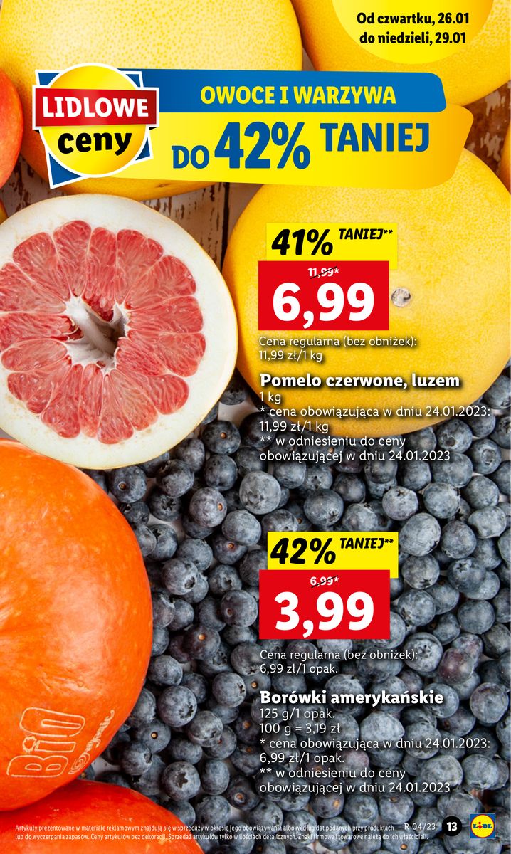 Gazetka OFERTA WAŻNA OD 26.01 DO 29.01