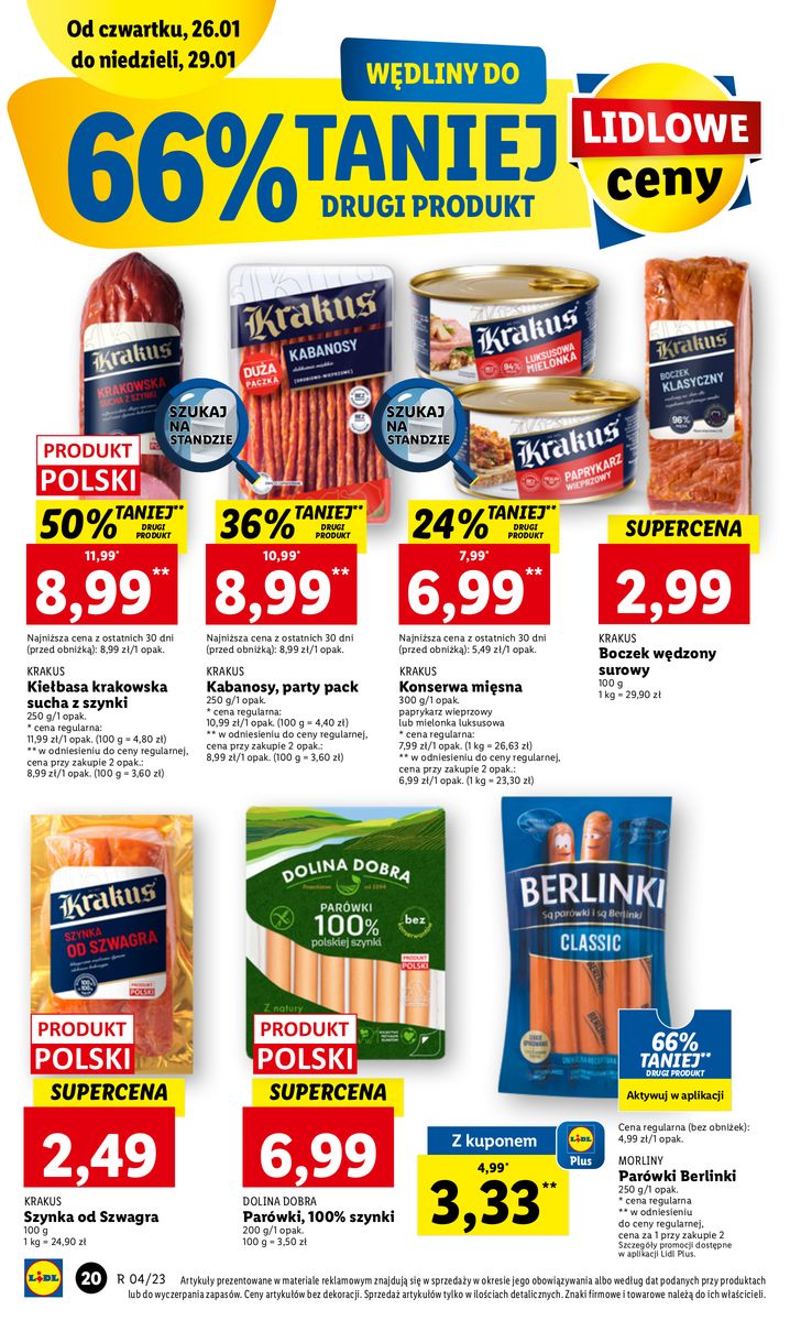 Gazetka OFERTA WAŻNA OD 26.01 DO 29.01