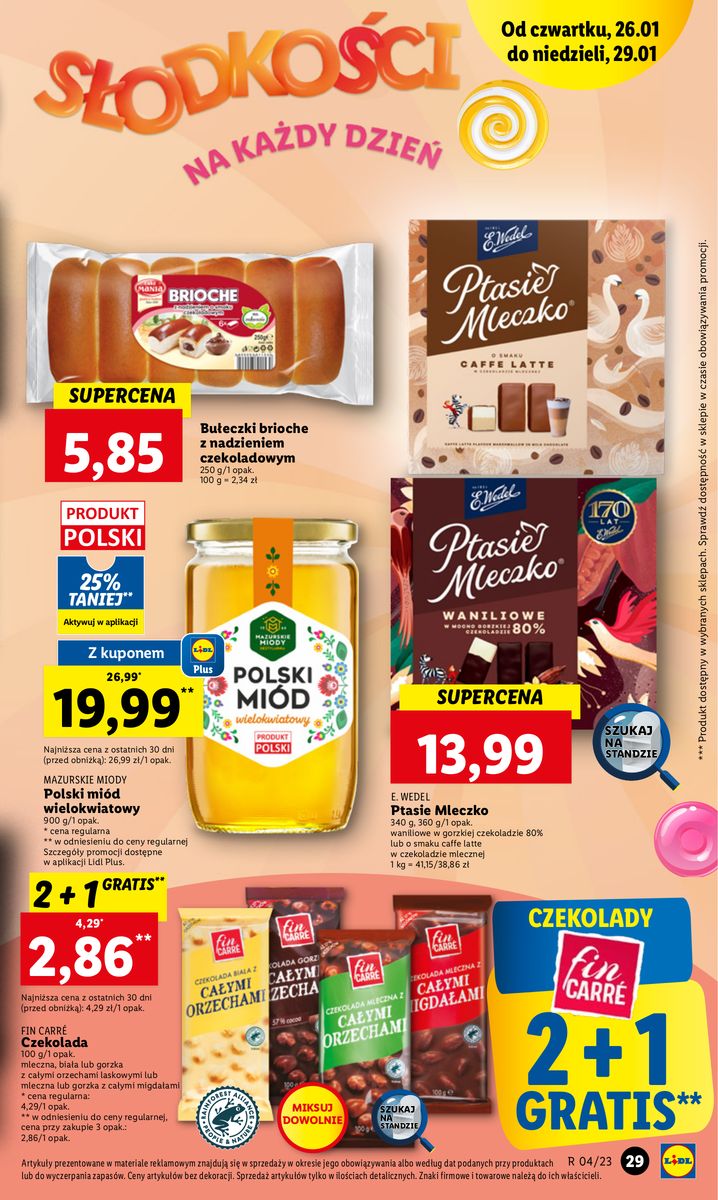 Gazetka OFERTA WAŻNA OD 26.01 DO 29.01