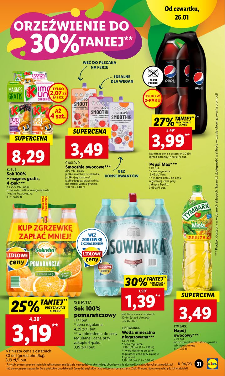 Gazetka OFERTA WAŻNA OD 26.01 DO 29.01