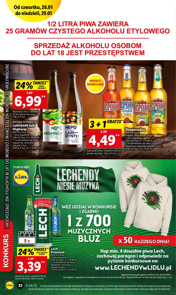 Gazetka OFERTA WAŻNA OD 26.01 DO 29.01