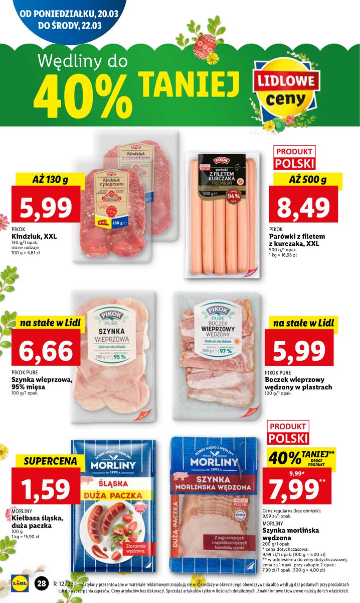 Gazetka OFERTA WAŻNA OD 20.03 DO 22.03