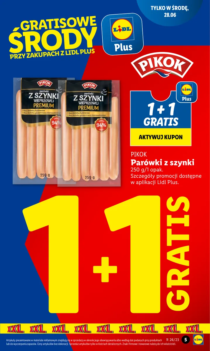 Gazetka OFERTA WAŻNA OD 26.06 do 28.06